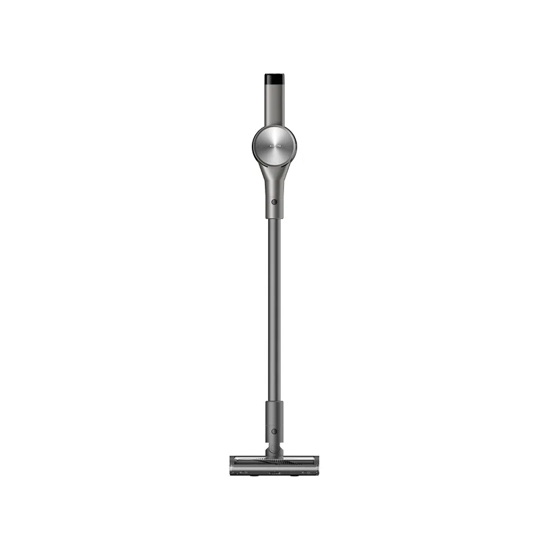 เครื่องดูดฝุ่นไร้สาย Xiaomi Vacuum Cleaner G30 Max สีเทาเงิน ตั้งตรง ต่อด้ามยาวและหัวแปรงไฟฟ้า